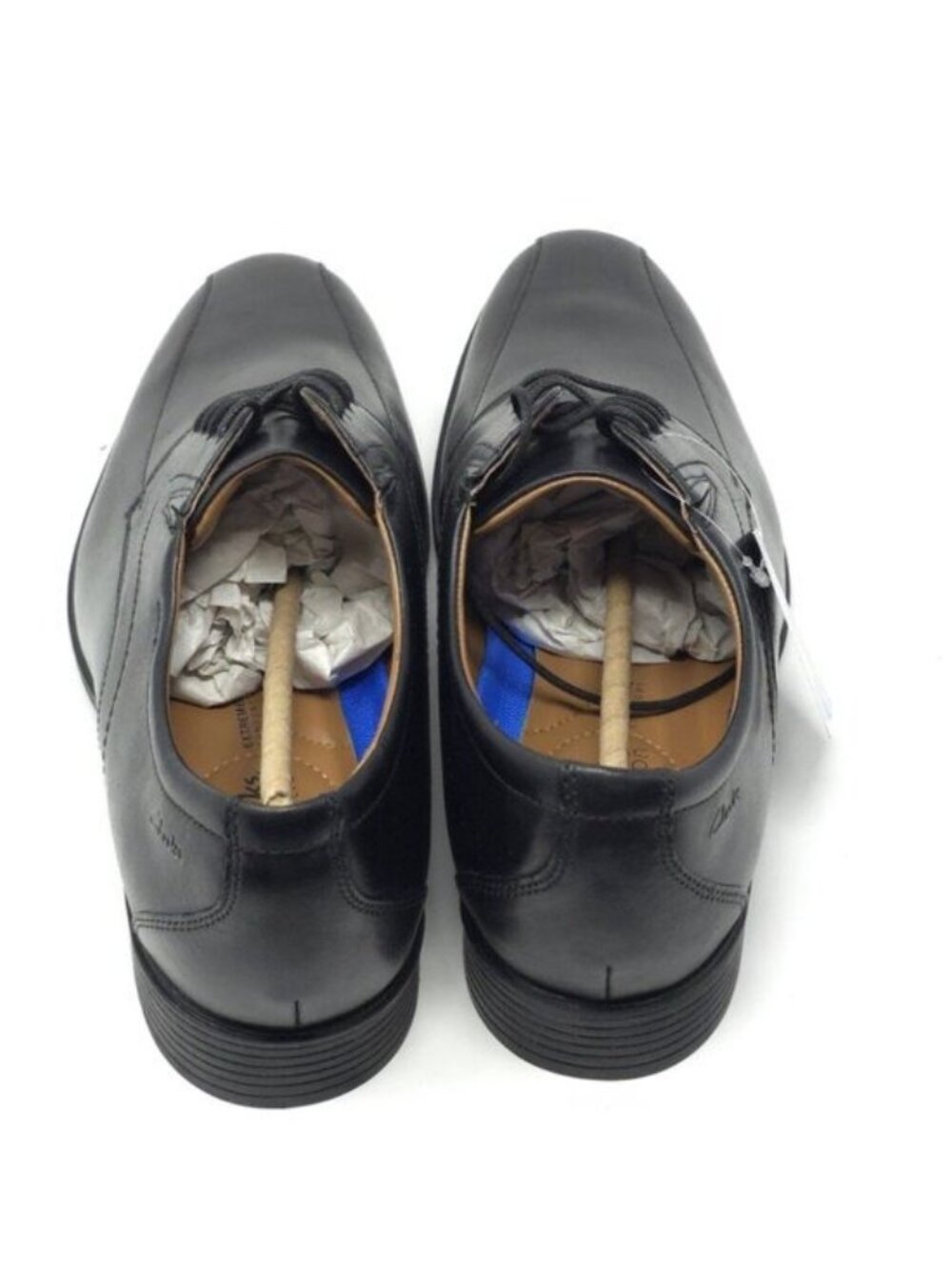 New Clarks Whiddon Pace Black Leather Oxford Men’s 12W - Picture 7 of 9